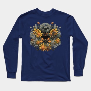 Silver Ragwort Crown (front and back) Long Sleeve T-Shirt